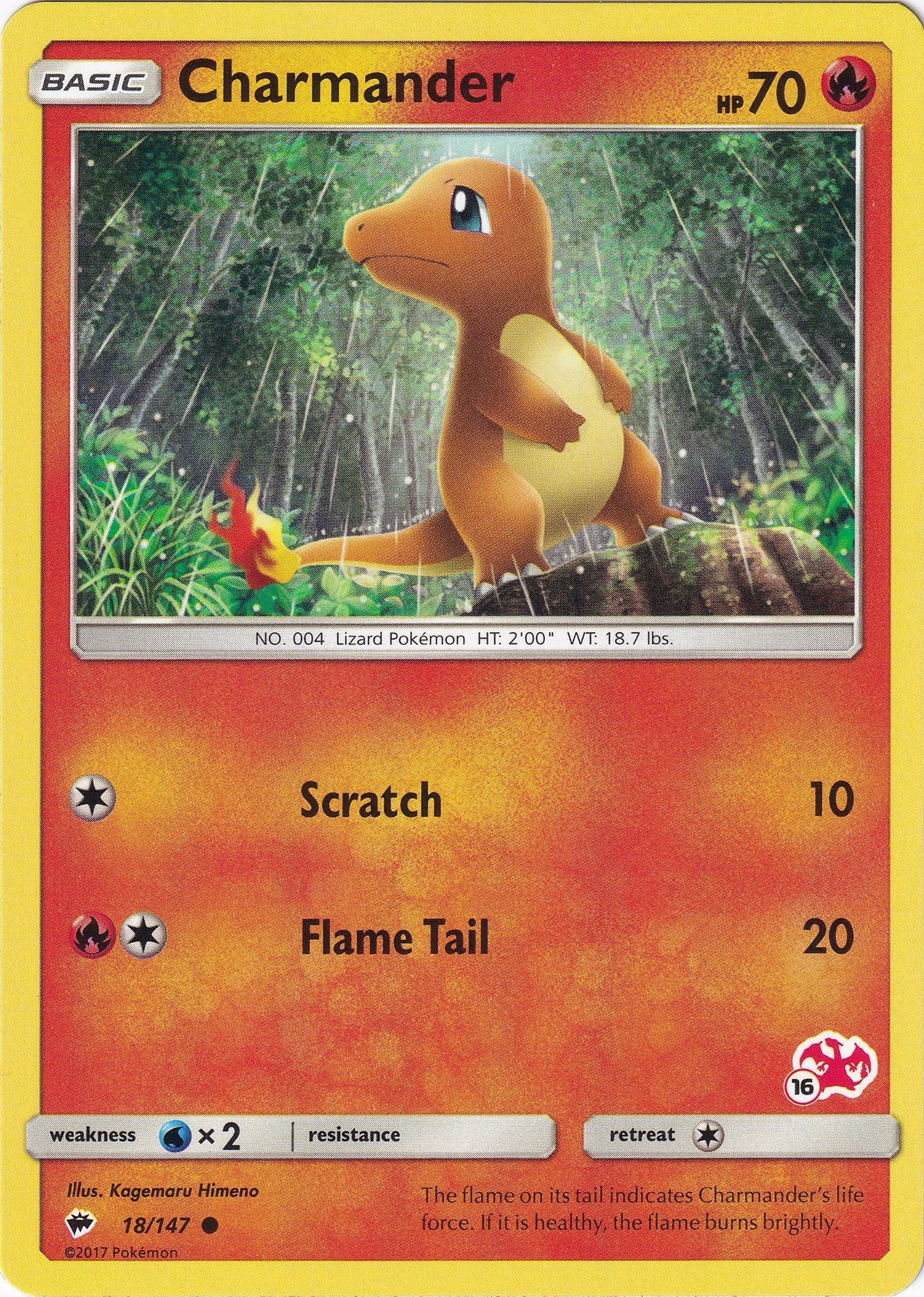Image for Charmander - 18/147 (#16 Charizard Stamped) (Battle Academy) (018/147) - Pokemon