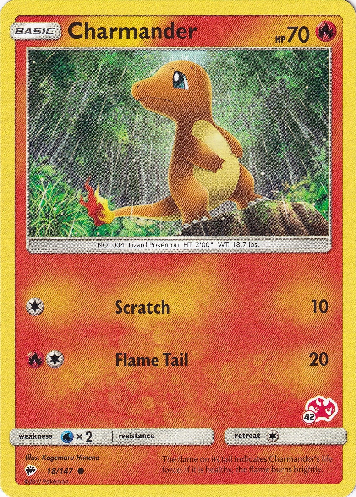 Image for Charmander - 18/147 (#42 Charizard Stamped) (Battle Academy) (018/147) - Pokemon