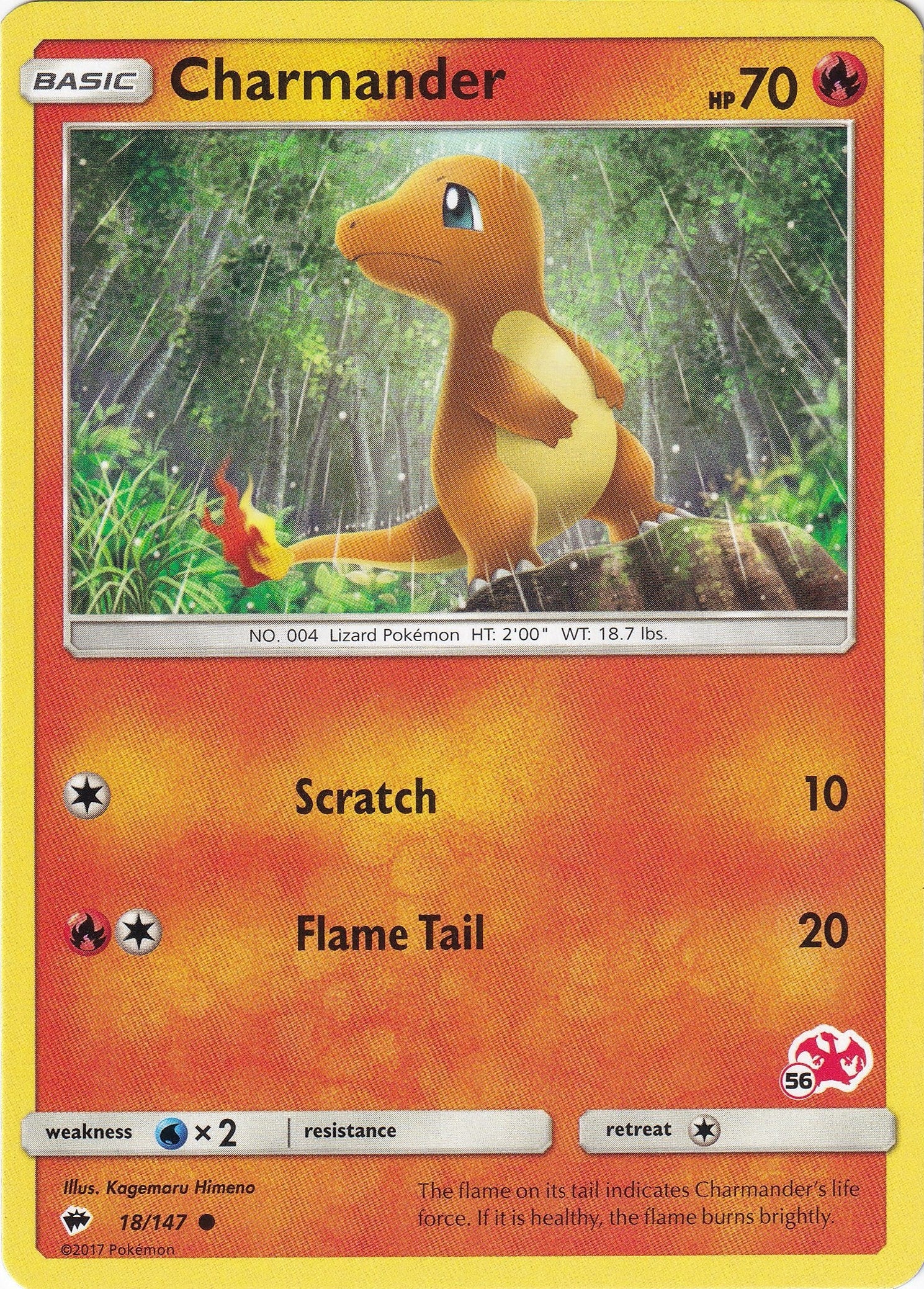 Image for Charmander - 18/147 (#56 Charizard Stamped) (Battle Academy) (018/147) - Pokemon