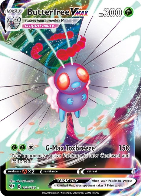 Image for Butterfree VMAX (SWSH03: Darkness Ablaze) (002/189) - Pokemon