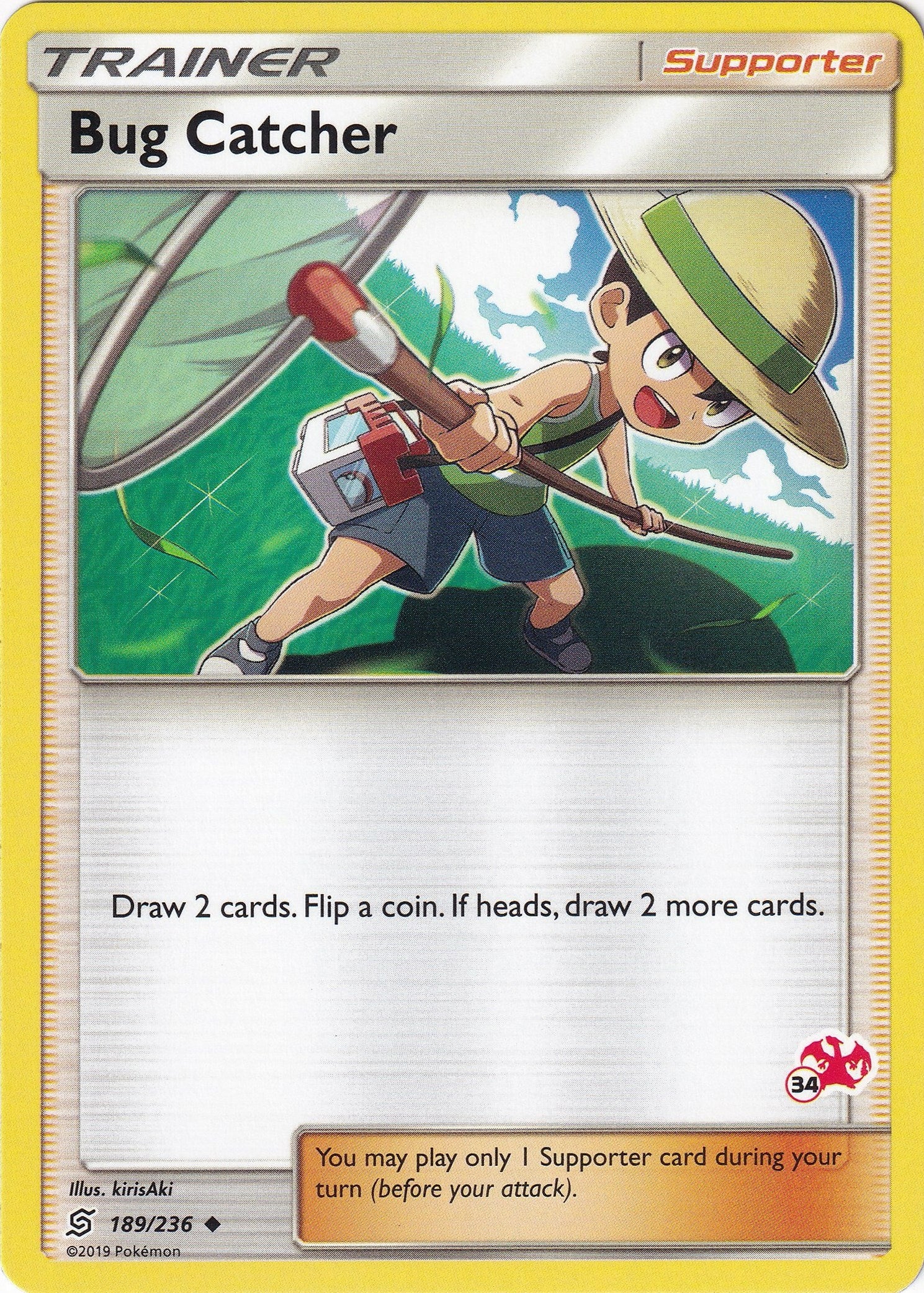 Image for Bug Catcher - 189/236 (#34 Charizard Stamped) (Battle Academy) (189/236) - Pokemon