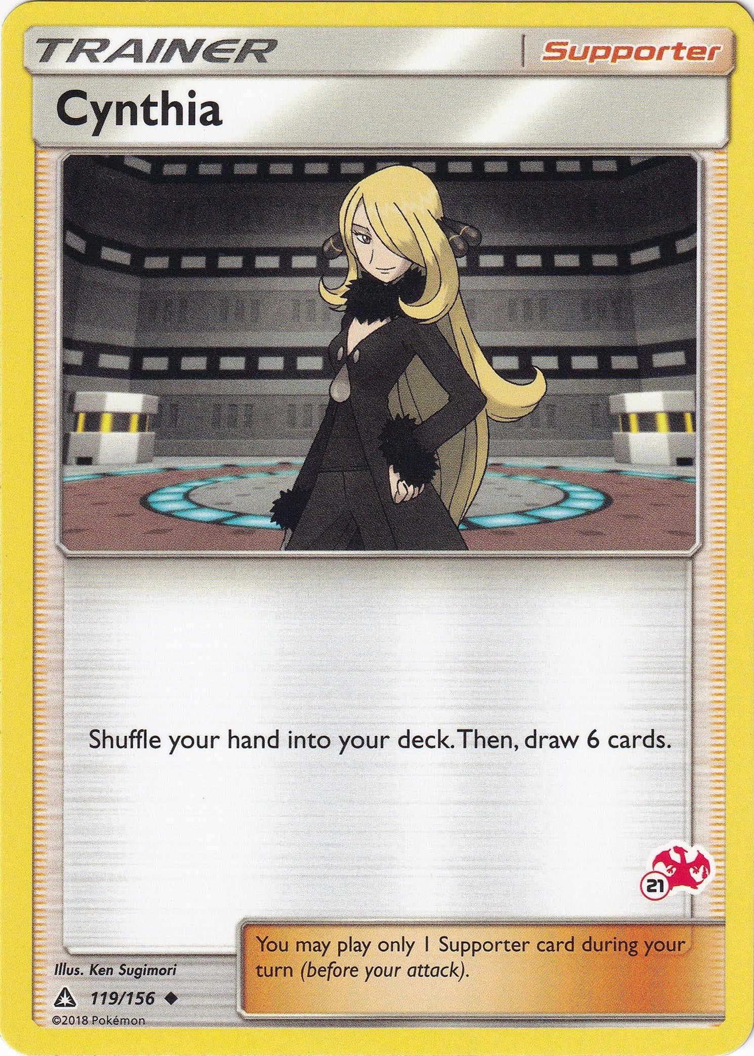 Image for Cynthia - 119/156 (#21 Charizard Stamped) (Battle Academy) (119/156) - Pokemon