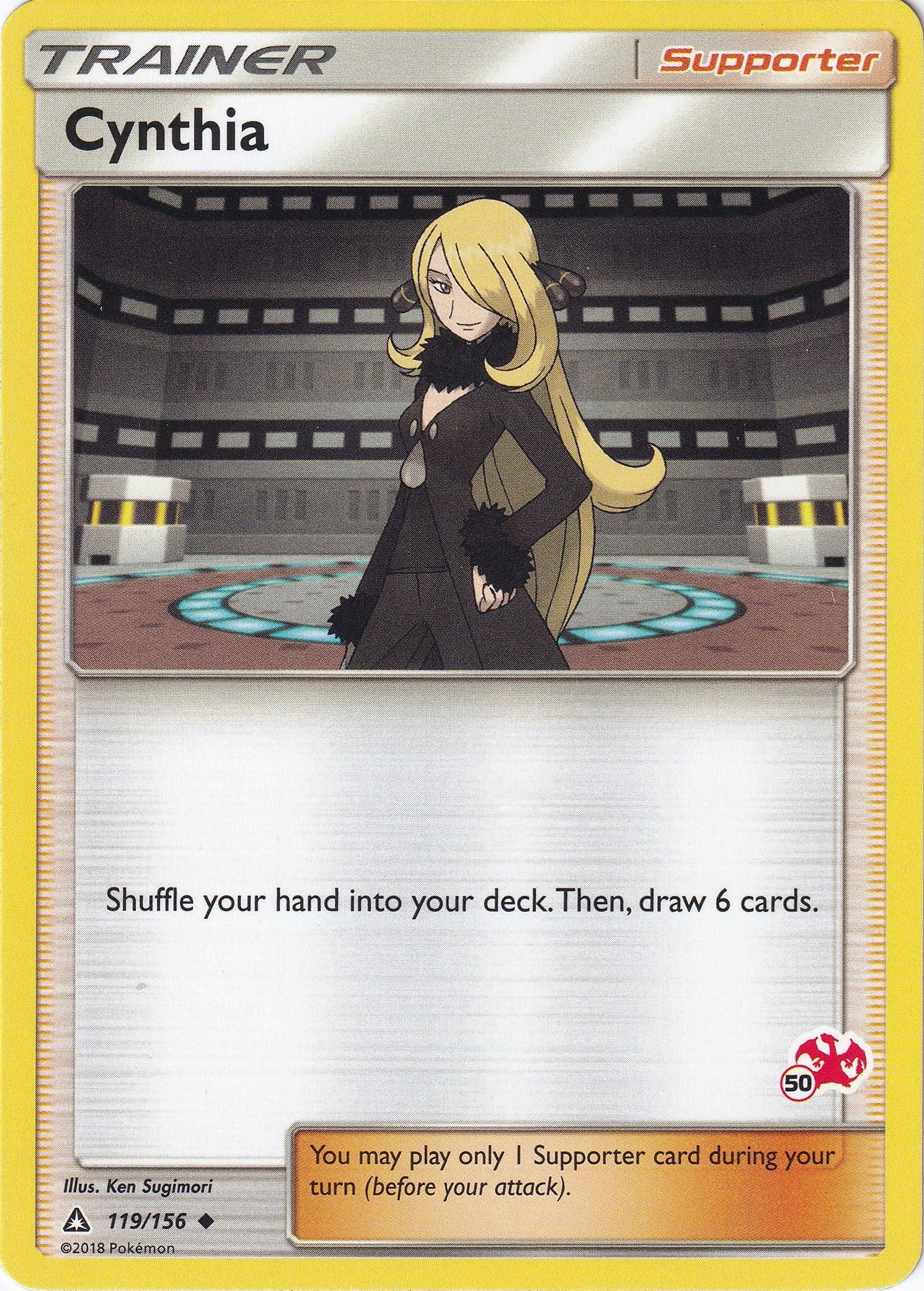 Image for Cynthia - 119/156 (#50 Charizard Stamped) (Battle Academy) (119/156) - Pokemon