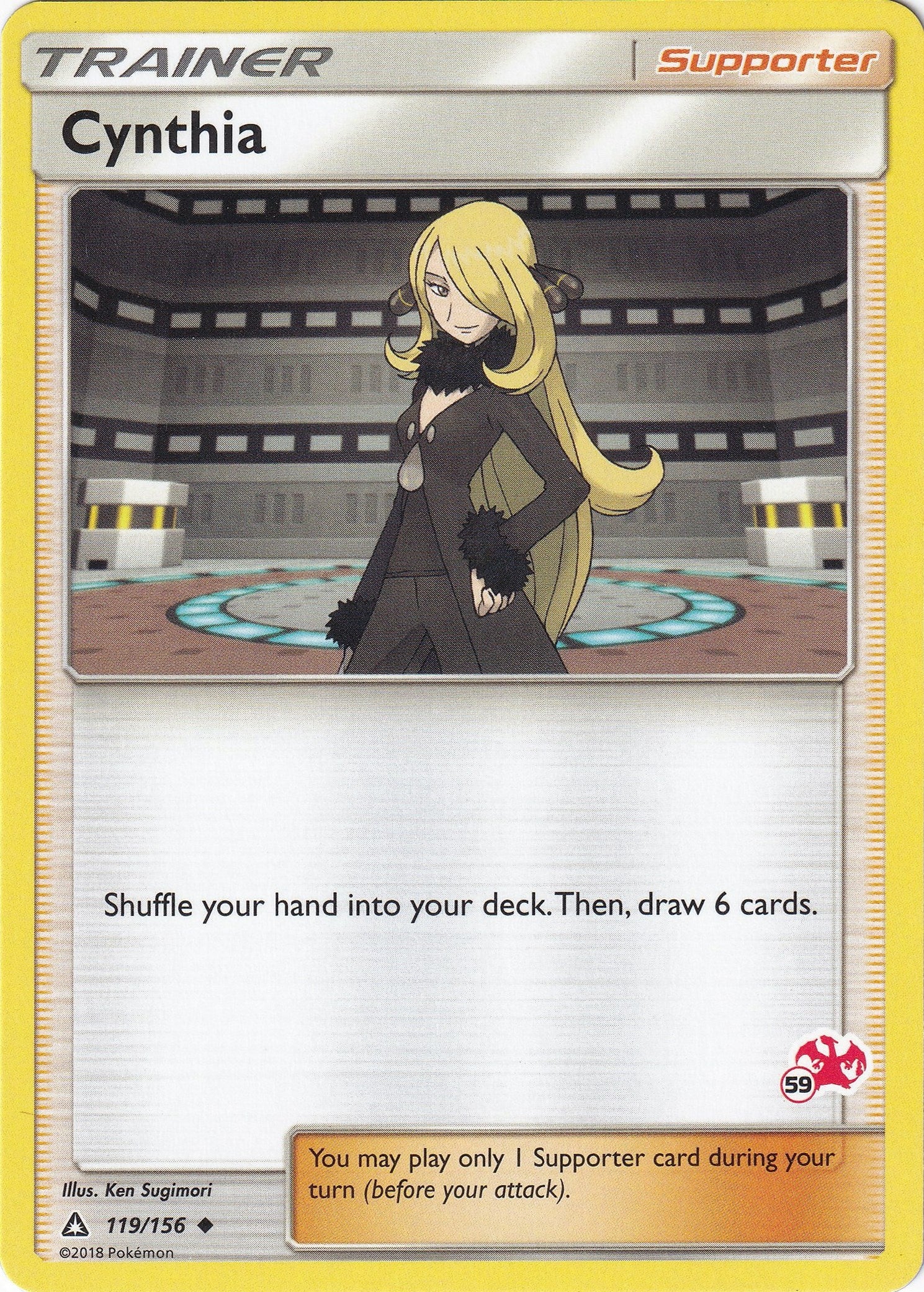 Image for Cynthia - 119/156 (#59 Charizard Stamped) (Battle Academy) (119/156) - Pokemon