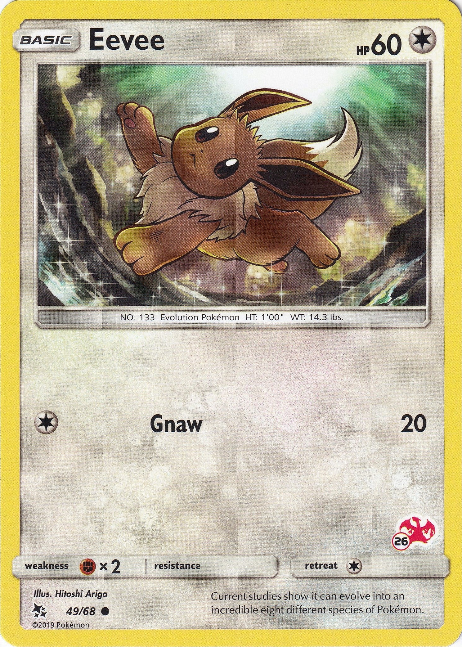 Image for Eevee - 49/68 (#26 Charizard Stamped) (Battle Academy) (049/068) - Pokemon