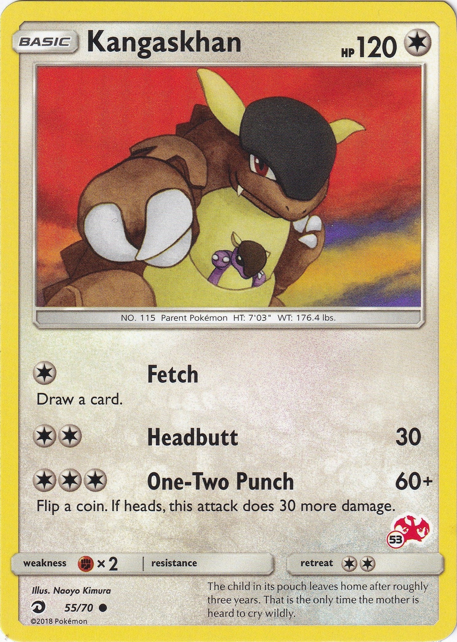 Image for Kangaskhan - 55/70 (#53 Charizard Stamped) (Battle Academy) (055/070) - Pokemon