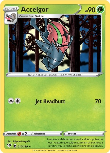 Image for Accelgor (SWSH03: Darkness Ablaze) (010/189) - Pokemon