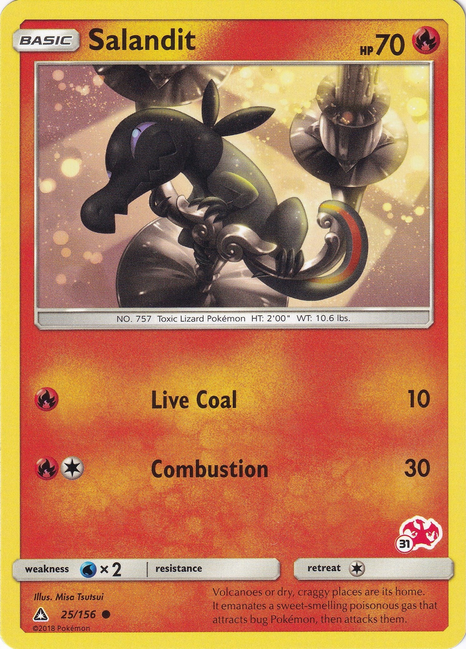 Image for Salandit - 25/156 (#31 Charizard Stamped) (Battle Academy) (025/156) - Pokemon
