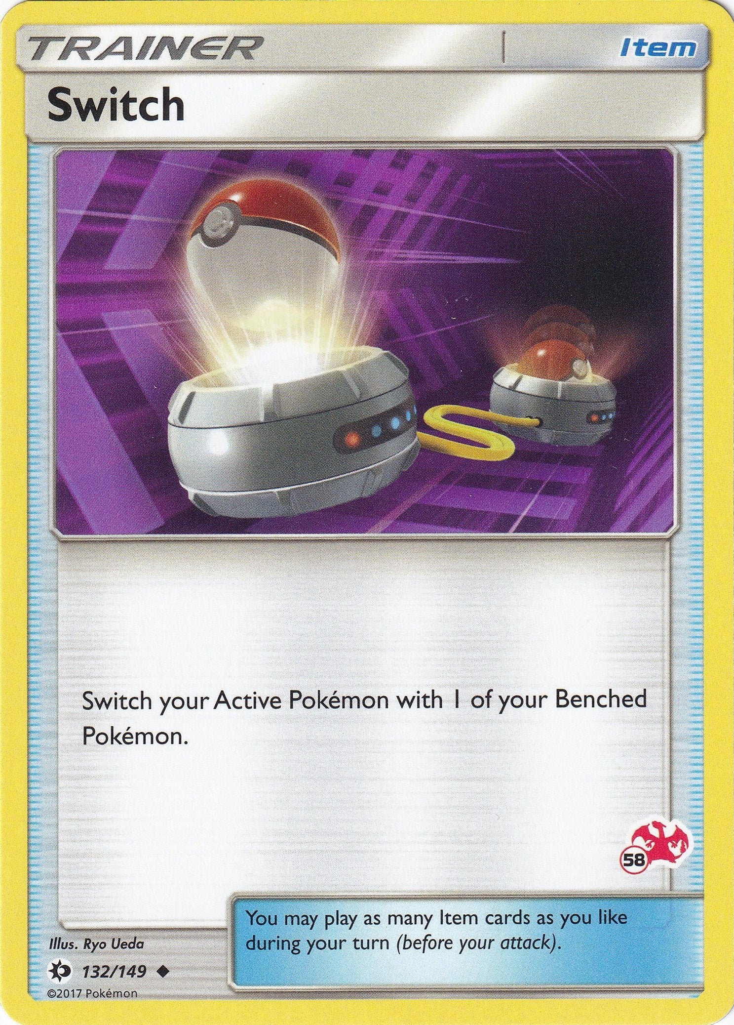 Image for Switch - 132/149 (#58 Charizard Stamped) (Battle Academy) (132/149) - Pokemon