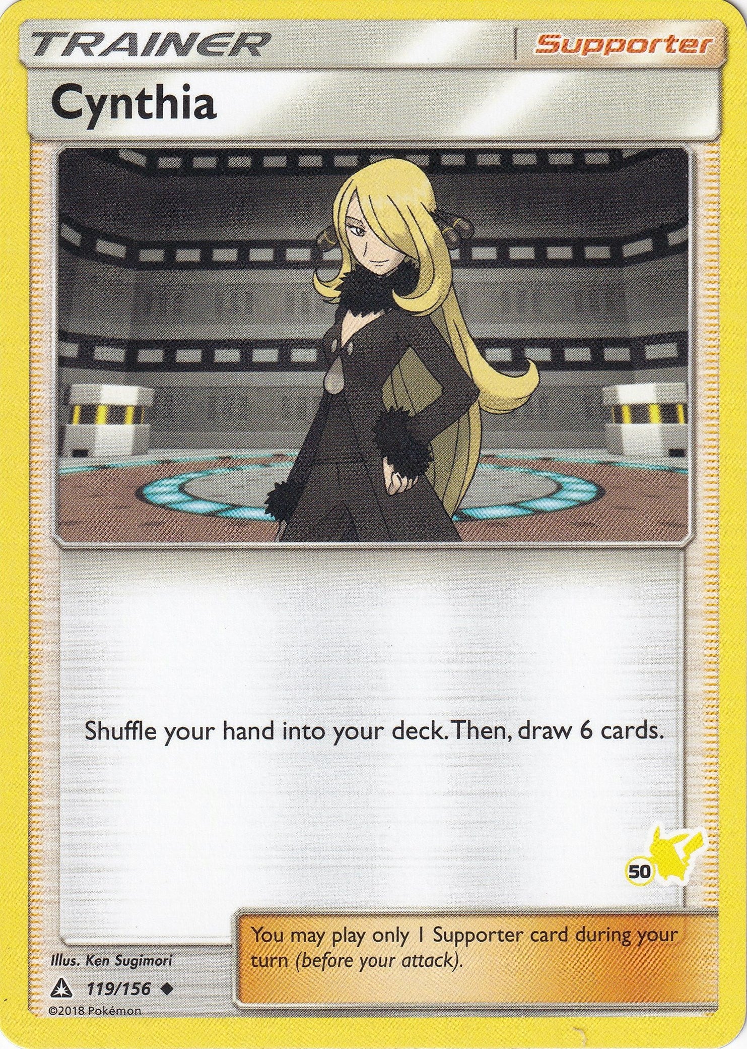Image for Cynthia - 119/156 (#50 Pikachu Stamped) (Battle Academy) (119/156) - Pokemon