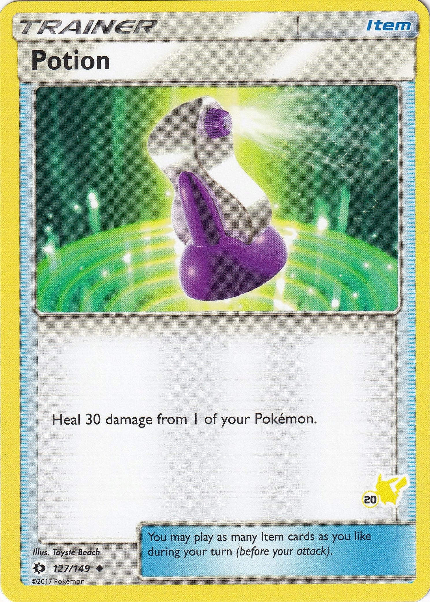 Image for Potion - 127/149 (#20 Pikachu Stamped) (Battle Academy) (127/149) - Pokemon
