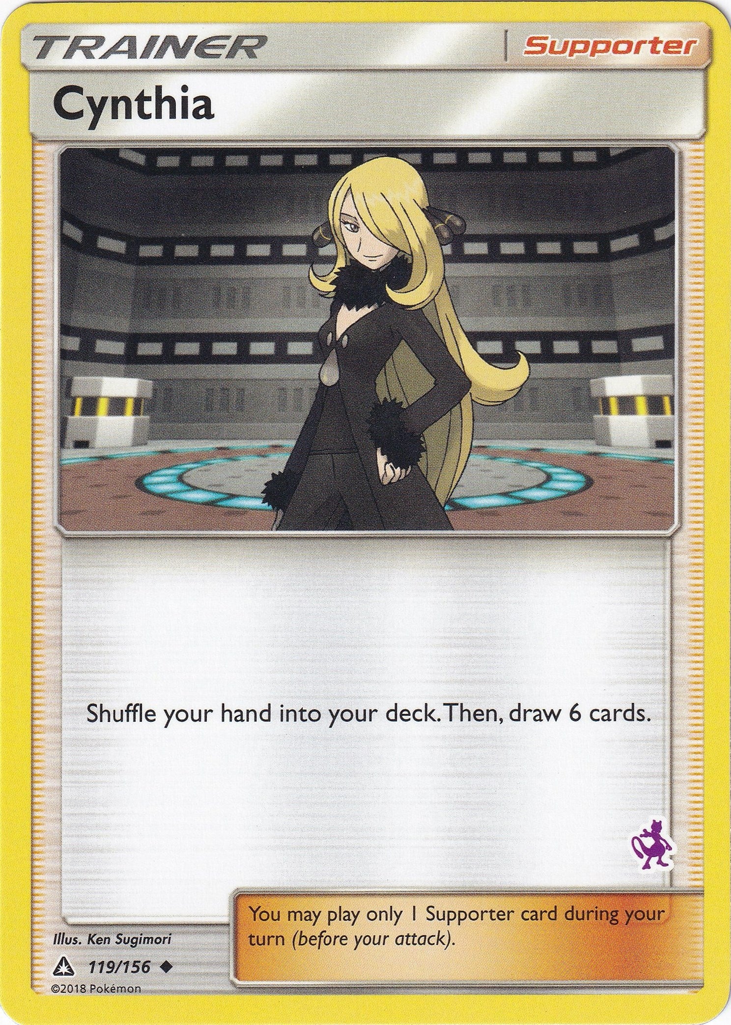 Image for Cynthia - 119/156 (Mewtwo Stamped) (Battle Academy) (119/156) - Pokemon