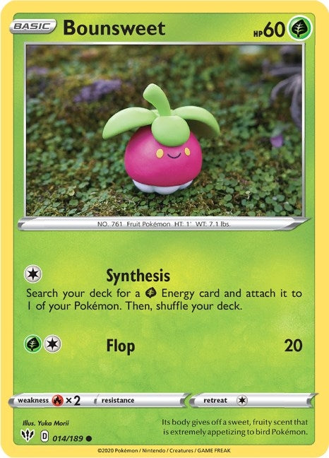 Image for Bounsweet (SWSH03: Darkness Ablaze) (014/189) - Pokemon