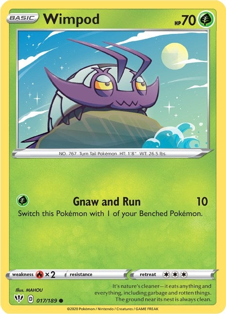 Image for Wimpod (SWSH03: Darkness Ablaze) (017/189) - Pokemon