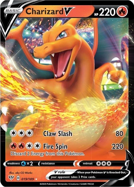 Image for Charizard V (SWSH03: Darkness Ablaze) (019/189) - Pokemon
