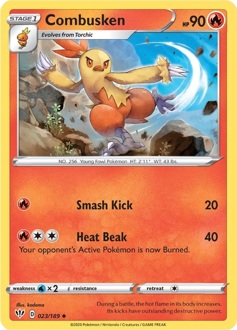 Image for Combusken (SWSH03: Darkness Ablaze) (023/189) - Pokemon