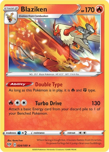 Image for Blaziken (SWSH03: Darkness Ablaze) (024/189) - Pokemon