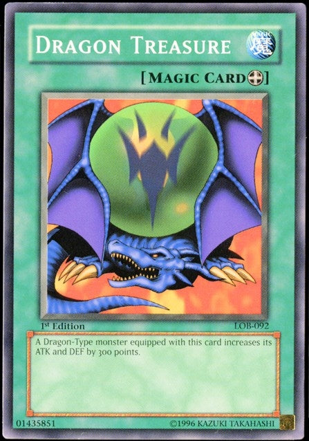 Image for Dragon Treasure (The Legend of Blue Eyes White Dragon) (LOB-092) - YuGiOh