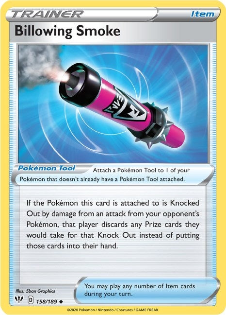 Image for Billowing Smoke (SWSH03: Darkness Ablaze) (158/189) - Pokemon