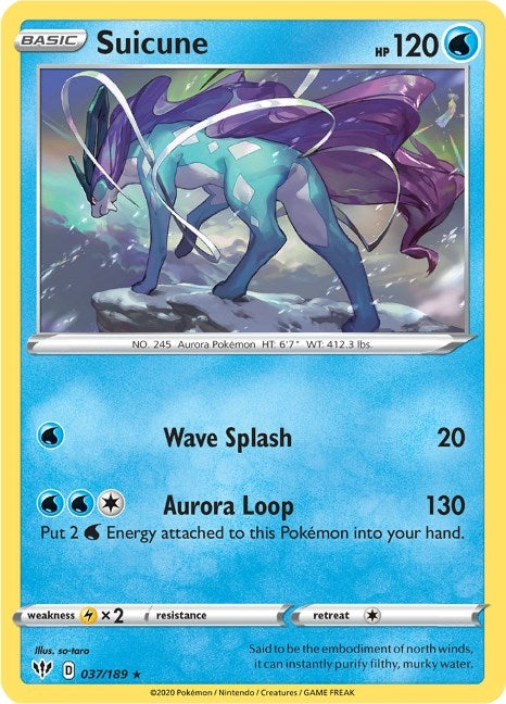 Image for Suicune (SWSH03: Darkness Ablaze) (037/189) - Pokemon