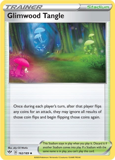 Image for Glimwood Tangle (SWSH03: Darkness Ablaze) (162/189) - Pokemon
