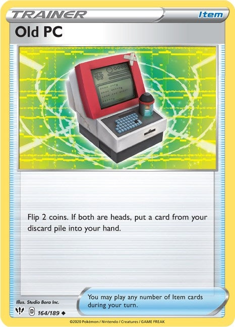 Image for Old PC (SWSH03: Darkness Ablaze) (164/189) - Pokemon