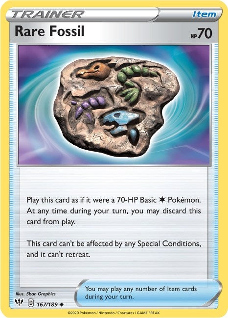 Image for Rare Fossil (SWSH03: Darkness Ablaze) (167/189) - Pokemon