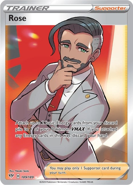 Image for Rose (Full Art) (SWSH03: Darkness Ablaze) (189/189) - Pokemon
