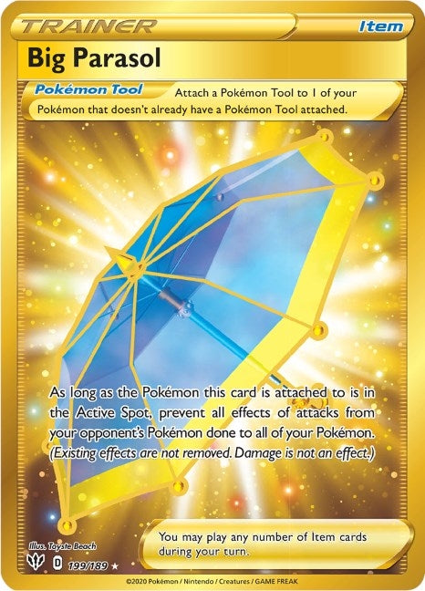 Image for Big Parasol (Secret) (SWSH03: Darkness Ablaze) (199/189) - Pokemon