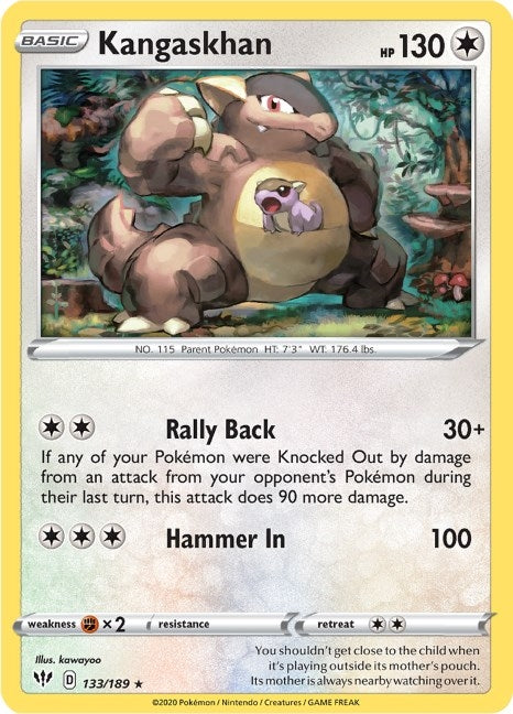 Image for Kangaskhan (SWSH03: Darkness Ablaze) (133/189) - Pokemon