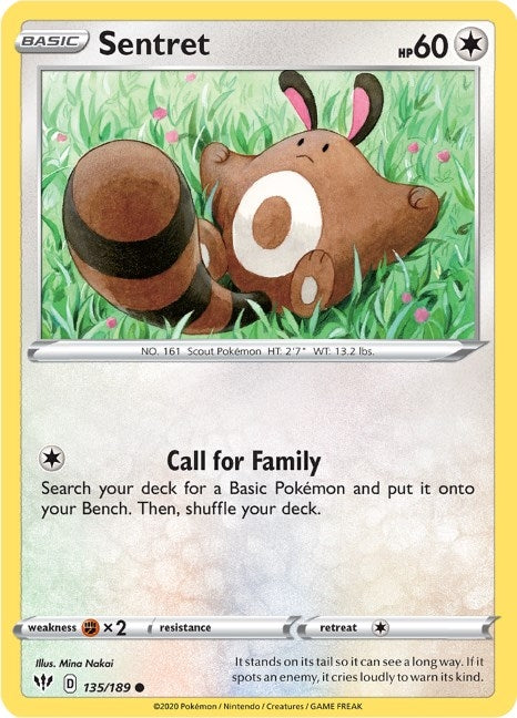 Image for Sentret (SWSH03: Darkness Ablaze) (135/189) - Pokemon