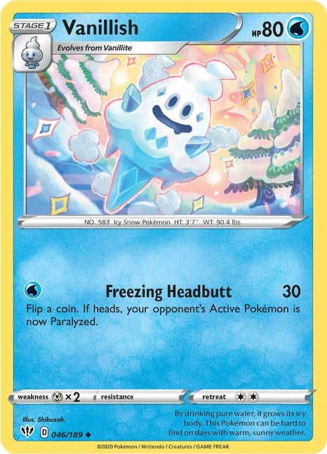 Image for Vanillish (SWSH03: Darkness Ablaze) (046/189) - Pokemon