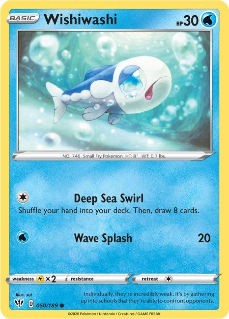Image for Wishiwashi (SWSH03: Darkness Ablaze) (050/189) - Pokemon