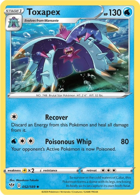 Image for Toxapex (SWSH03: Darkness Ablaze) (052/189) - Pokemon