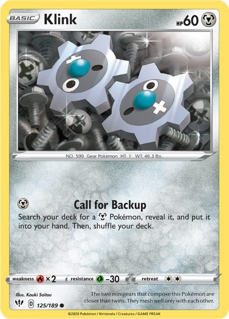 Image for Klink (SWSH03: Darkness Ablaze) (125/189) - Pokemon