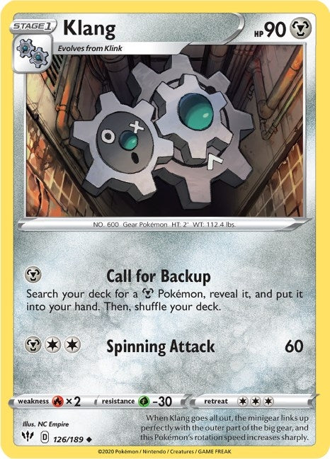 Image for Klang (SWSH03: Darkness Ablaze) (126/189) - Pokemon