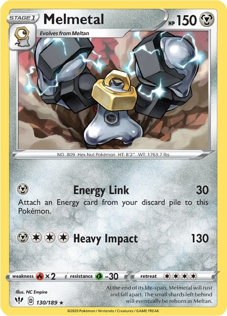 Image for Melmetal (SWSH03: Darkness Ablaze) (130/189) - Pokemon