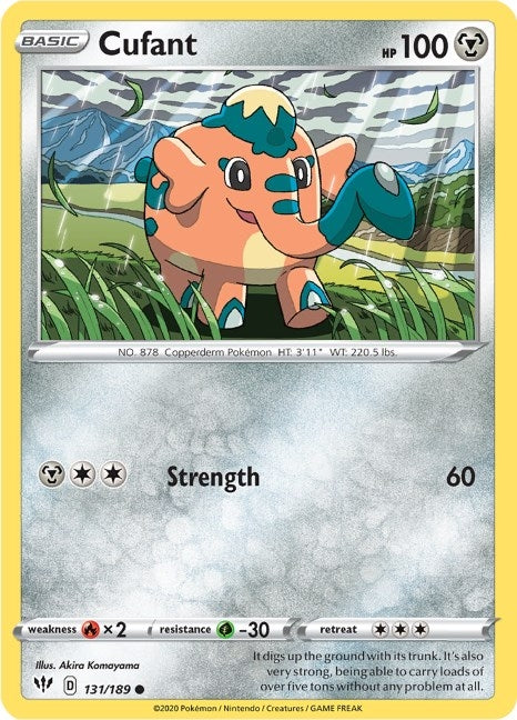 Image for Cufant (SWSH03: Darkness Ablaze) (131/189) - Pokemon