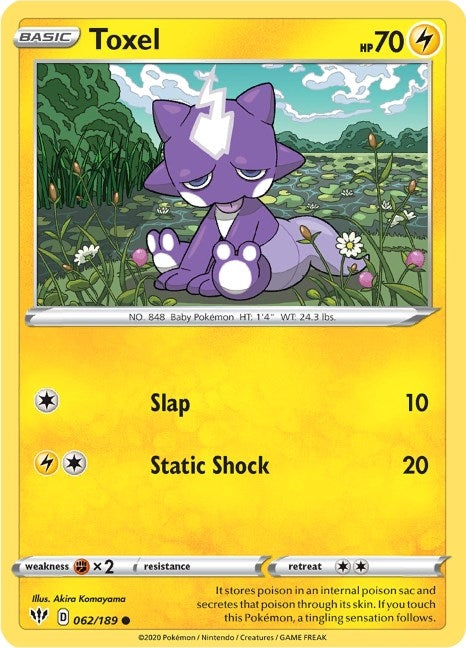 Image for Toxel (SWSH03: Darkness Ablaze) (062/189) - Pokemon
