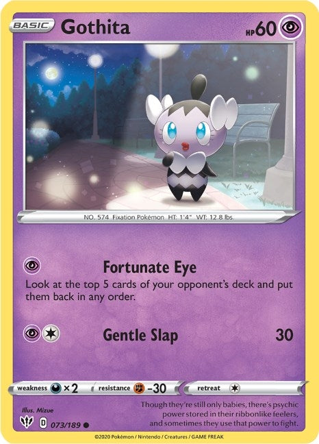 Image for Gothita (SWSH03: Darkness Ablaze) (073/189) - Pokemon