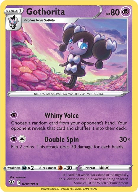 Image for Gothorita (SWSH03: Darkness Ablaze) (074/189) - Pokemon