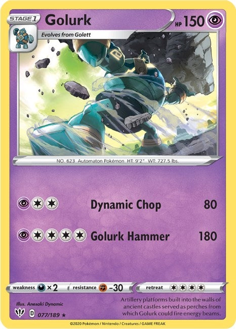 Image for Golurk (SWSH03: Darkness Ablaze) (077/189) - Pokemon