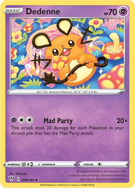 Image for Dedenne (SWSH03: Darkness Ablaze) (078/189) - Pokemon