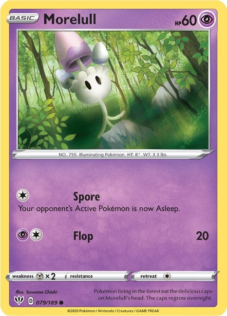 Image for Morelull (SWSH03: Darkness Ablaze) (079/189) - Pokemon