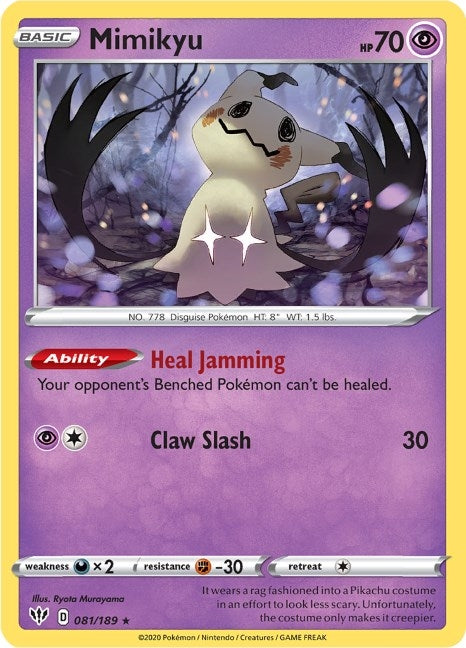 Image for Mimikyu (SWSH03: Darkness Ablaze) (081/189) - Pokemon