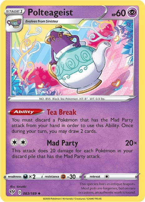 Image for Polteageist (SWSH03: Darkness Ablaze) (083/189) - Pokemon