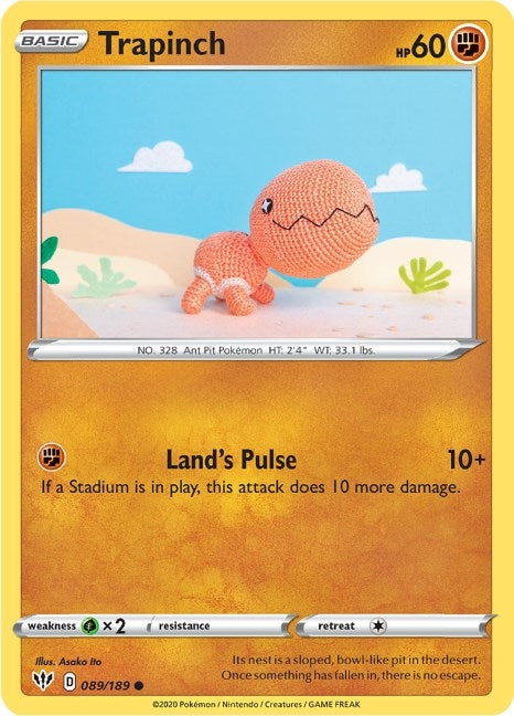 Image for Trapinch (SWSH03: Darkness Ablaze) (089/189) - Pokemon