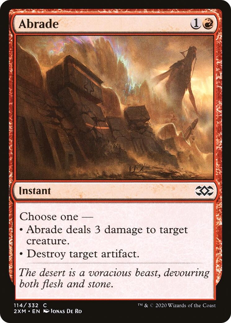 Image for Abrade (Double Masters) (114) - Magic: The Gathering