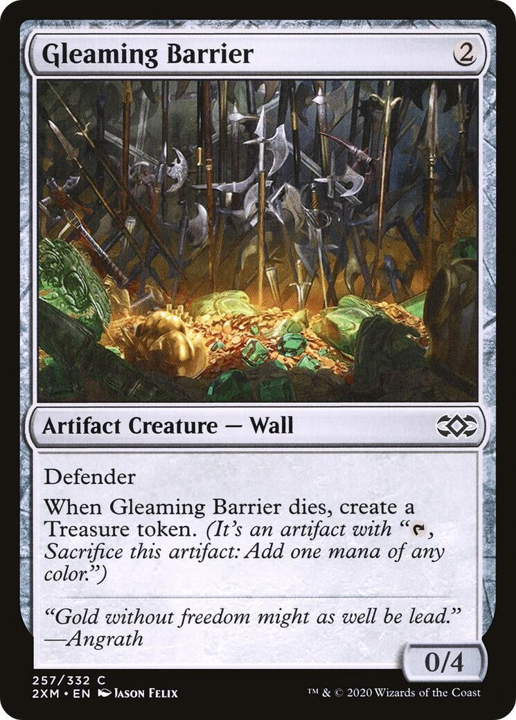 Image for Gleaming Barrier (Double Masters) (257) - Magic: The Gathering