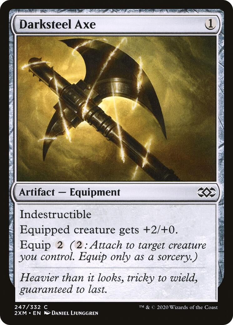 Image for Darksteel Axe (Double Masters) (247) - Magic: The Gathering